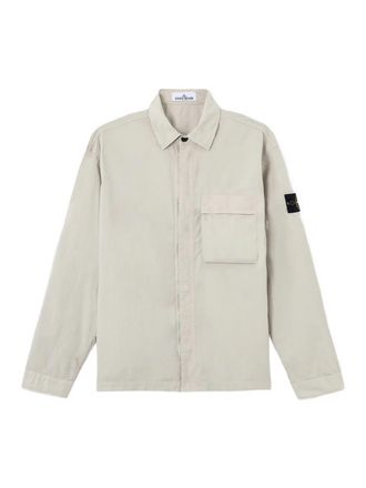 Stone Island Stretch Cotton Canvas Overshirt