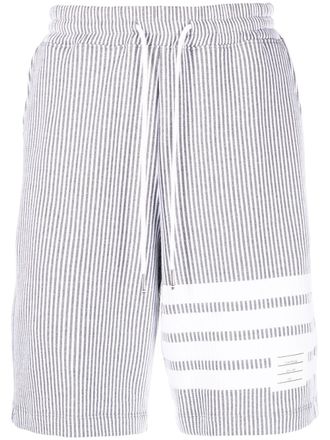 Thom Browne Gestreepte shorts - Grijs