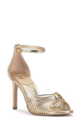 Vince Camuto Blaine Ankle Strap Sandal in Egyptian Gold at Nordstrom, Size 8.5