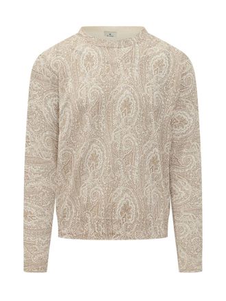 Etro Beige Paisley Sweaters