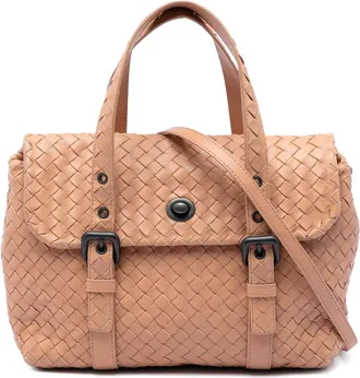 Bottega Veneta Pre-owned Bottega Veneta Nappa Intrecciato Flap Satchel Ladies IYP1N89WZQC7UHB1