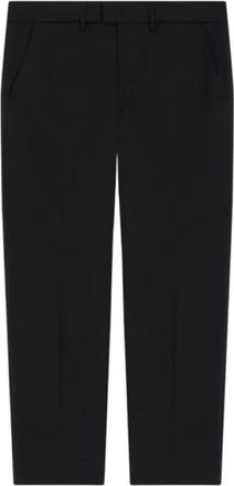 Dondup Zwarte wolblend chinos - Heren - Slim Fit Broeken - Zwart - W31 - Wol - Broeken