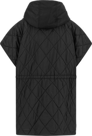 Max Mara Quilted Hood Vest - Black