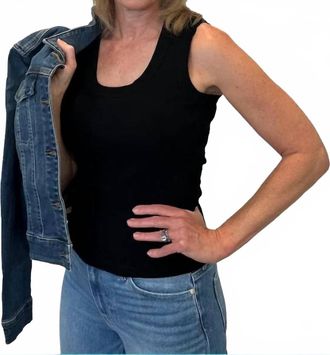 bobi Shell Tank Top In Black