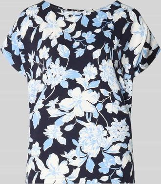 s.Oliver Red Label Oversized T-Shirt aus Viskose-Mix in Blau, Gr&ouml;&szlig;e 34