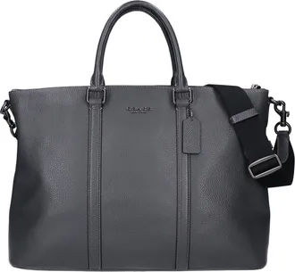 Coach Gray Leather Briefcase (Pre-Owned)