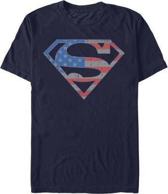 Superman Mens Superman Stars and Stripes S Shield T Shirt in Navy Blue at Nordstrom, Size Xxx-Large