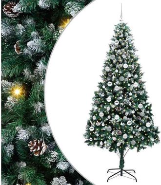 vidaXL Árbol de Navidad artificial Verde 210 cm PVC y Acero y Plástico vidaXL