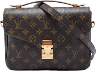 Louis Vuitton Pre-owned Pochette Metis - Dames - Vintage Schoudertas - Bruin - ONE Size - Leer - Vintage