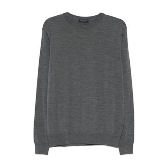 Daniele Fiesoli Truien & Vesten, Heren, Grijs, M, Wol, Trui met ronde hals