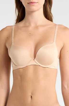 Savage x Fenty Microfiber Push-Up Bra in Honey Nude at Nordstrom, Size 32Ddd