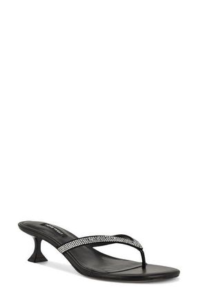Nine West Cruiseh Flip Flop in Black 002 at Nordstrom, Size 8.5