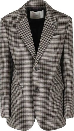 Dunst Blazer cl&aacute;sico de lana con 2 botones - Jackets - Mujer - Marr&oacute;n - XS