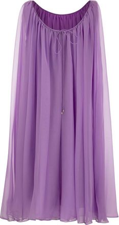 Max Mara Womens Footing Ceremony Dress - Purple Silk - Size EU 40 (Womens)