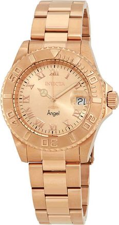 Invicta Angel Rose Dial Rose Gold-tone Ladies Watch 14322