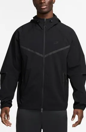 Nike Sportswear Tech Windrunner Jacket in 010 Black/black at Nordstrom Rack, Size Xx-Large