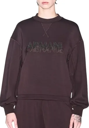 A|X Armani Exchange Donna, Felpe, Marrone, M, new