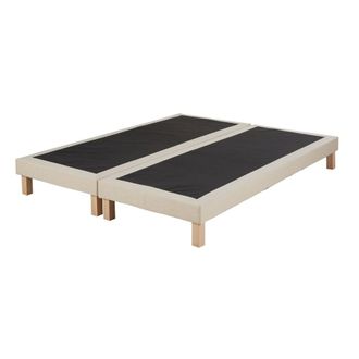 Maisons du monde Set de 2 somieres de tela beige 80x200 cm