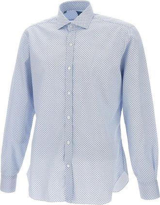 Barba Shirts Light Blue - Heren - Casual Overhemden - Blauw - 2XL - Katoen - Overhemden