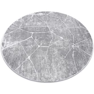 RugsX Alfombra Mefe Moderna Circulo 2783 M&aacute;rmol - Structural Dos Niveles De Vell&oacute;n Gris Grey Circulo 200 Cm