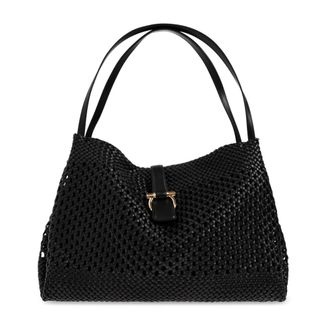 Ferragamo Dames, Tassen, Zwart, Maat: ONE Size Leer