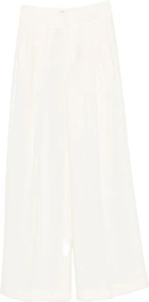 Twinset Wijde broek - Dames - Wijde Broeken - Wit - XS - Broeken