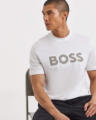 HUGO BOSS Embroidered Logo T-Shirt