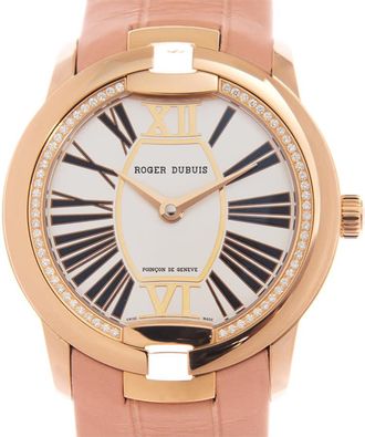 Roger Dubuis Velvet Automatic Diamond White Dial Ladies Watch RDDBVE0033