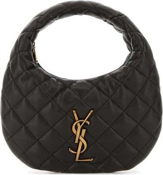 Saint Laurent Charcoal Nappa Leather Icarino Shoulder Bag Urbanchic Borse A Mano