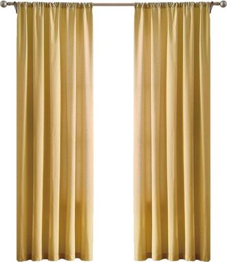 Brooklyn Loom Solid Cotton Percale Window Curtain Pair