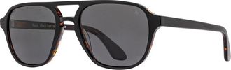 American Optical Racer 55mm Aviator Nylon Polarized in Black Tortoise - Gyn-P at Nordstrom
