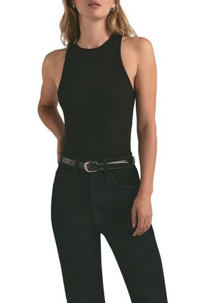 Favorite Daughter The Perfect Rib Bodysuit in Black at Nordstrom, Size X-Large