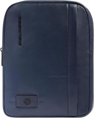 Piquadro W137 i Pad Crossbody Tas - Heren - Schoudertassen - Blauw - ONE Size - Leer - Tassen