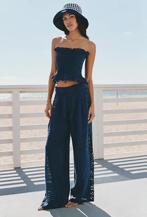 PQ Swim Jace Lace Wide-Leg Pants