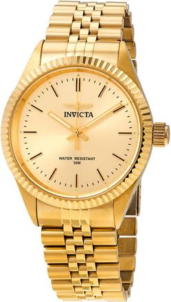 Invicta Specialty Gold Dial Yellow Gold-tone Mens Watch 29388