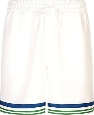 Casablanca Korte Broeken, Heren, Wit, S, Casual Shorts