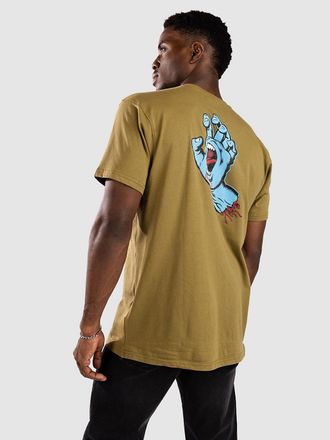 Santa Cruz Screaming Hand Chest T-Shirt verde