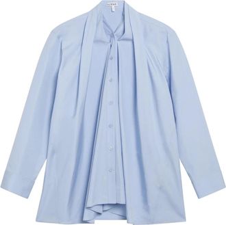 Loewe Shirt - Dames - Overhemden - Blauw - 2XS - Overhemden