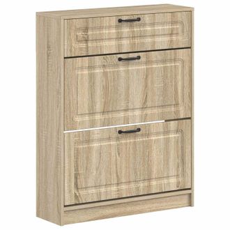 vidaXL Armario Zapatero Utrecht 78 X 24 X 100 Cm Madera De Ingenier&iacute;a Vidaxl