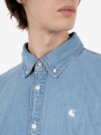 Carhartt Work in Progress L/S Lucas Shirt blue bleached