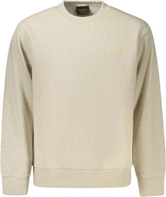 Timberland Sweatshirt met lange mouwen - Heren - Sweatshirts - Beige - L - Katoen - Hoodies & sweatvesten