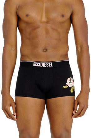 Diesel Three-pack stretch cotton trunks with floral motif - Trunks - Man - Multicolor
