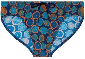 HOM Trapani Swim Mini Briefs in Navy Print at Nordstrom, Size Xx-Large