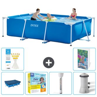 Intex Piscina Con Estructura Rectangular - 300x200x75 Cm - 7-piezas S18