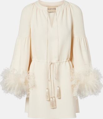 Valentino Tunica in Cady Couture con piume