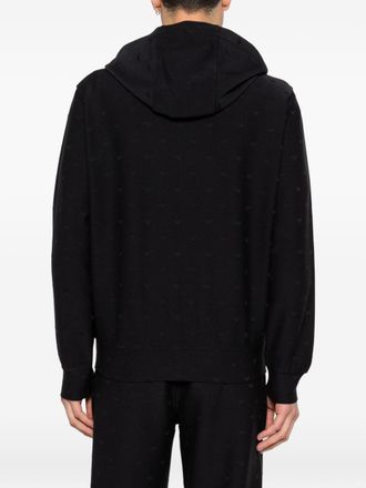Emporio Armani Cotton Blend Hoodie - Black