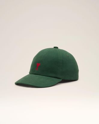 Ami Ami Paris - Green cotton cap with Ami de Coeur Green - Size: OS - Unisex