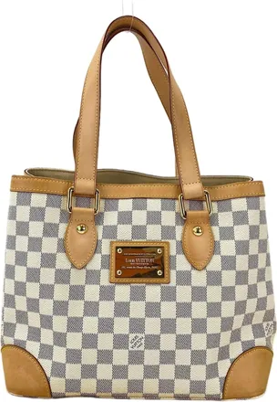 Louis Vuitton Damier Azur White Tote Bag (Pre-Owned)