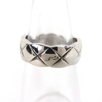 Chanel White Gold White Gold (18K) Band Ring (Pre-Owned)