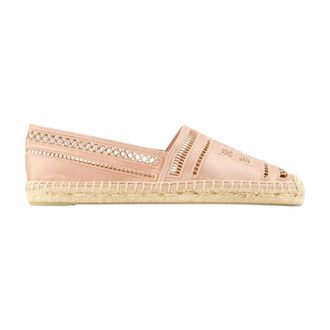 Tory Burch Open Weave Espadrille - Dames - Espadrilles - Roze - 40 EU - Katoen - Schoenen